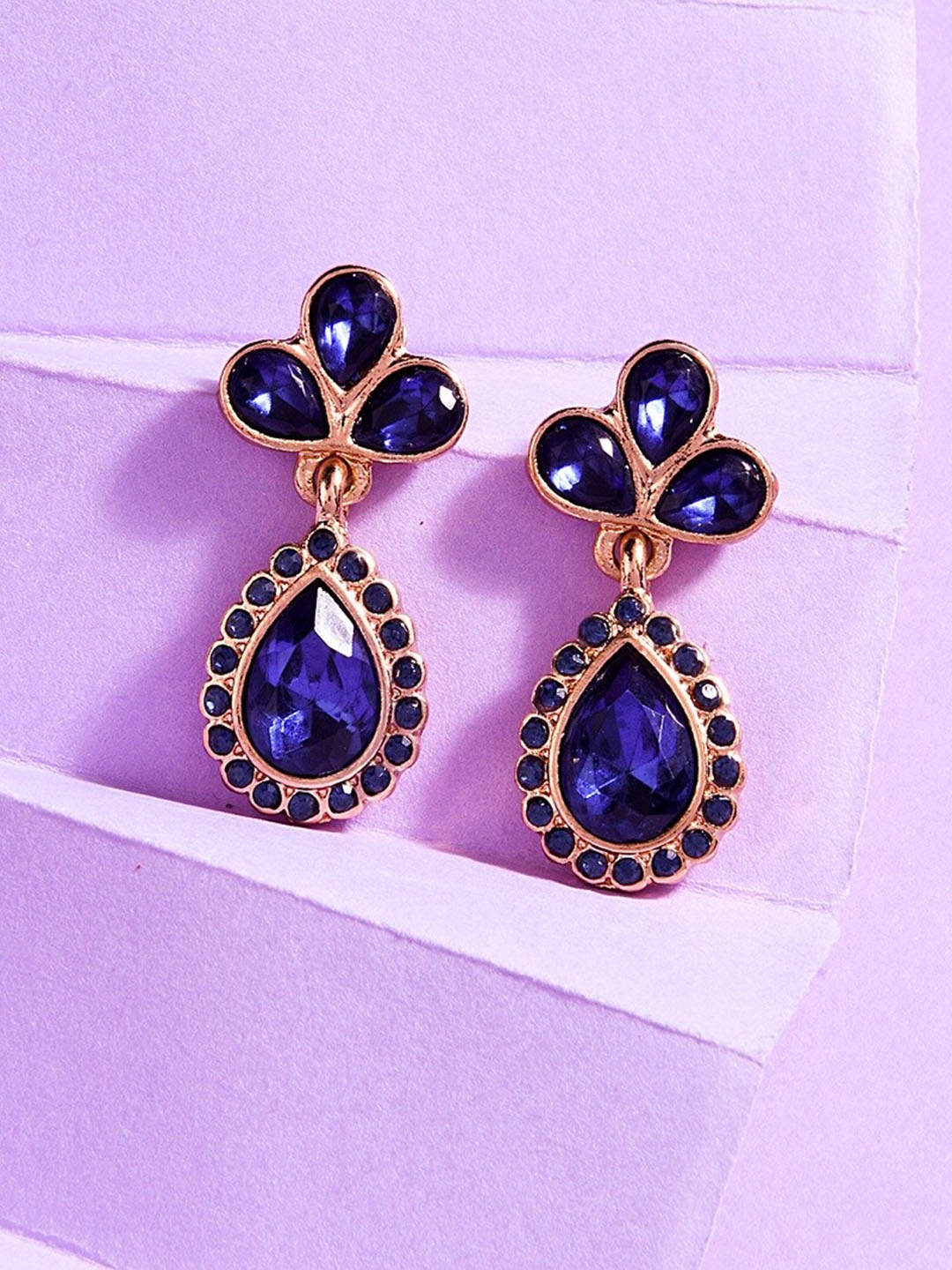 

Accessorize Blue Geometric Drop Earrings