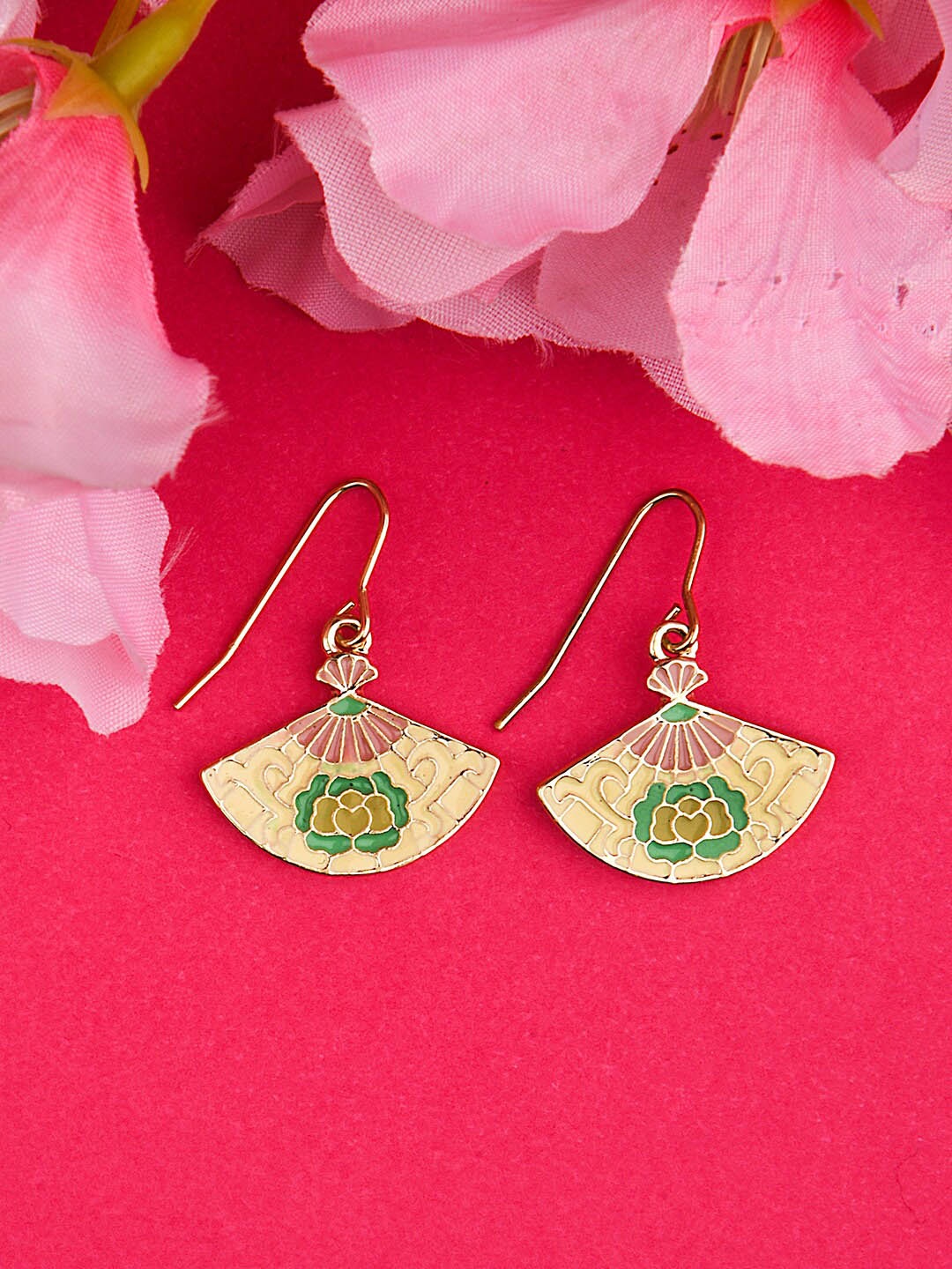 

Accessorize London Multicoloured Enamel Fan Hook Earring, Multi