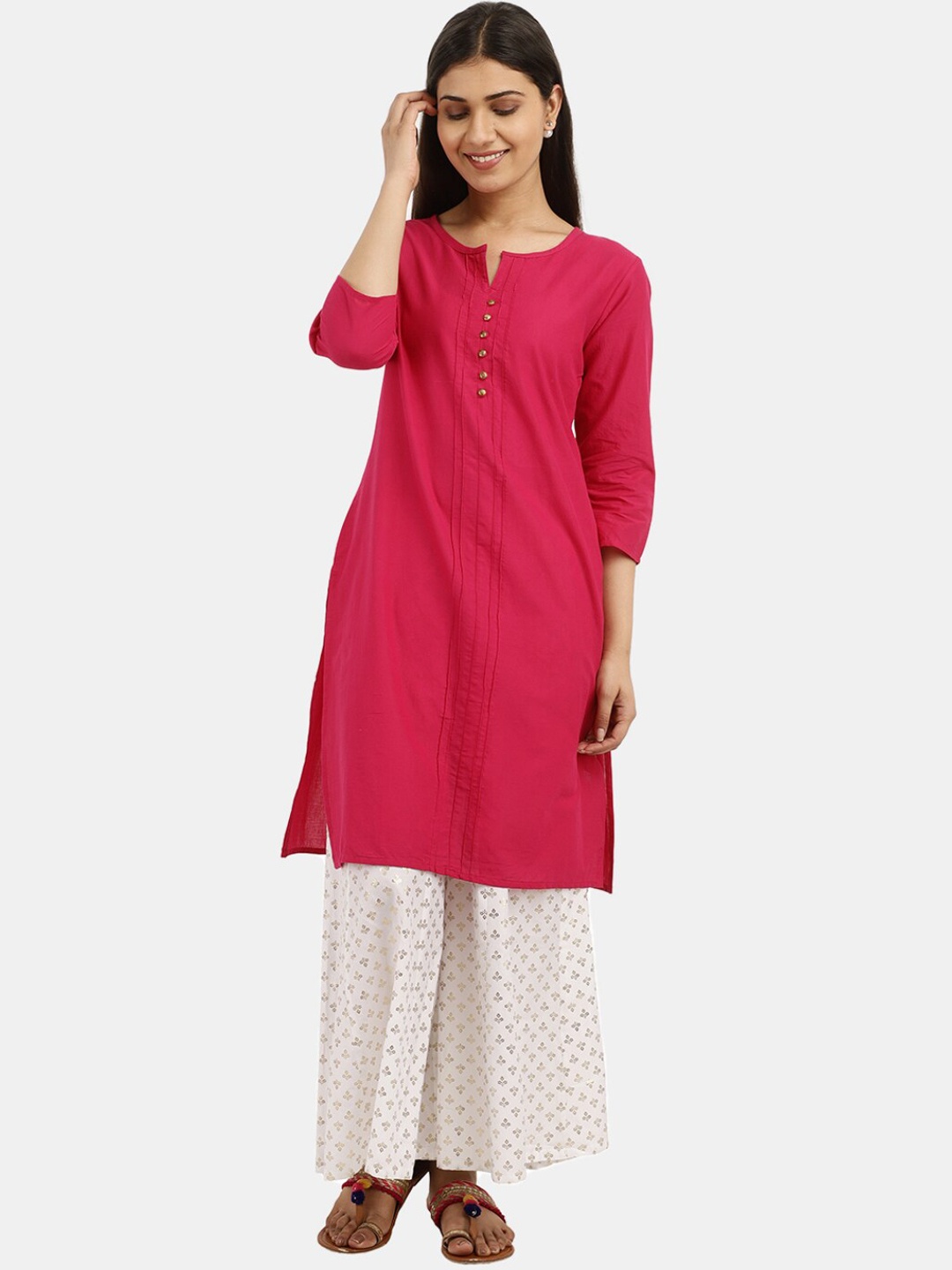 

V-Mart Women Fuchsia Kurta