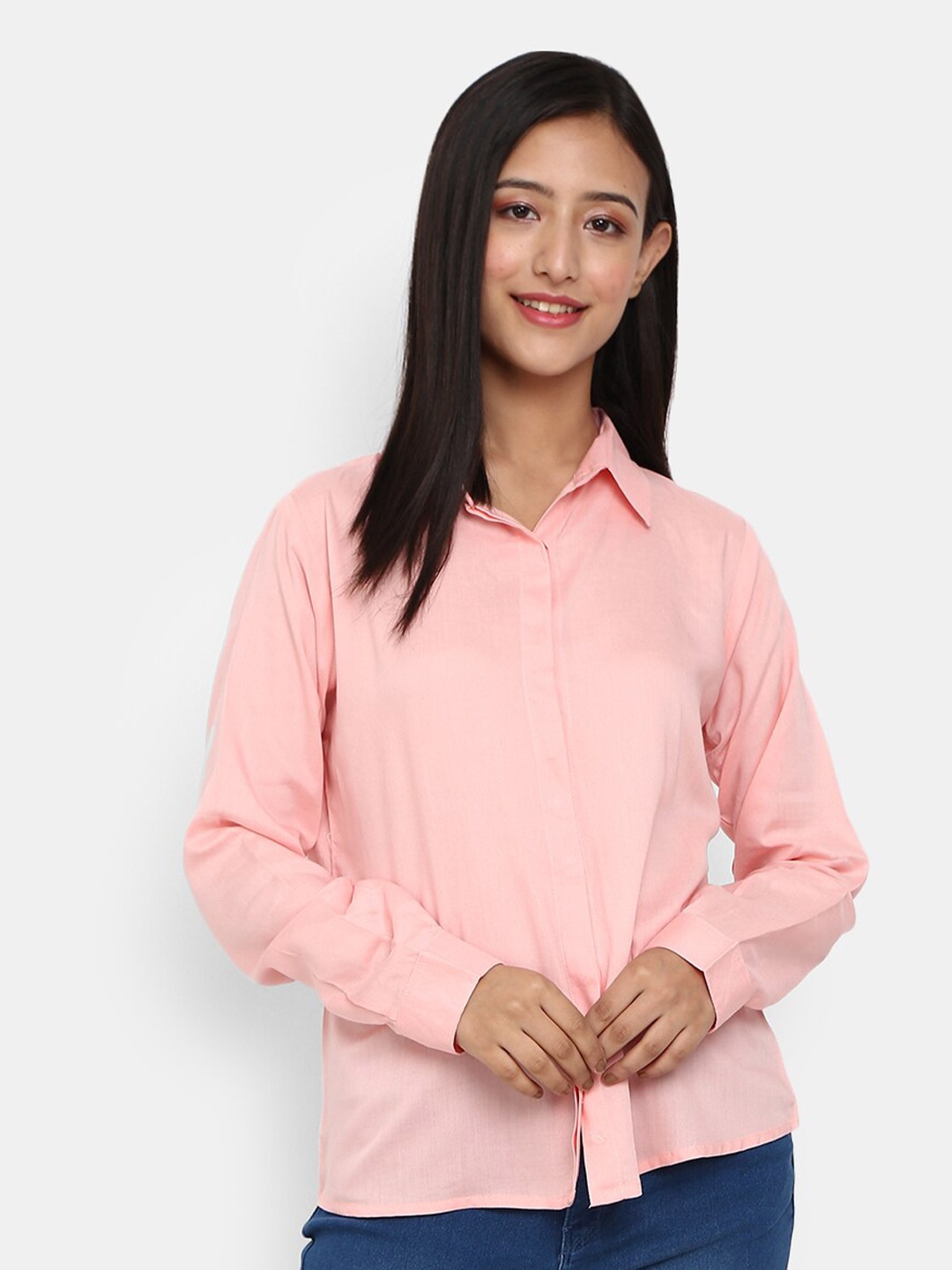 

V-Mart Women Pink Casual Shirt