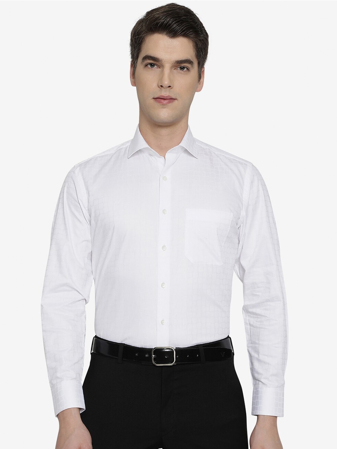 

Greenfibre Men White Formal Shirt