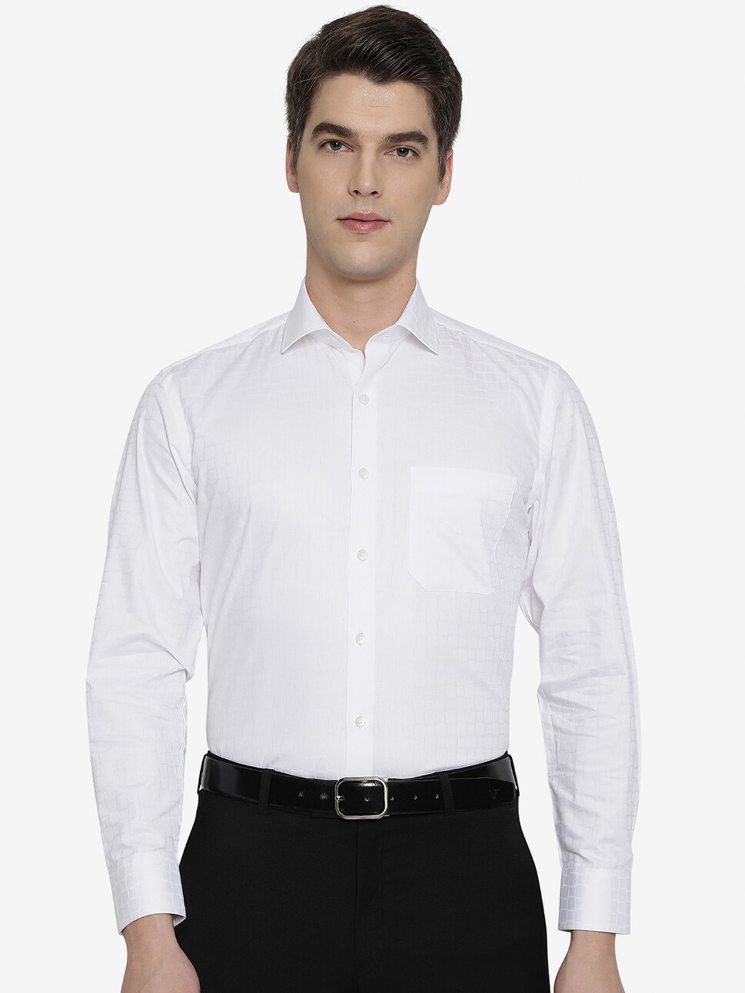 

Greenfibre Men White Formal Shirt