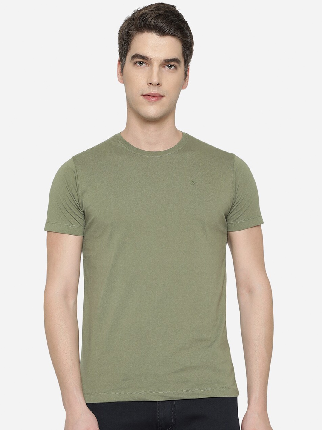

Greenfibre Men Green Slim Fit T-shirt