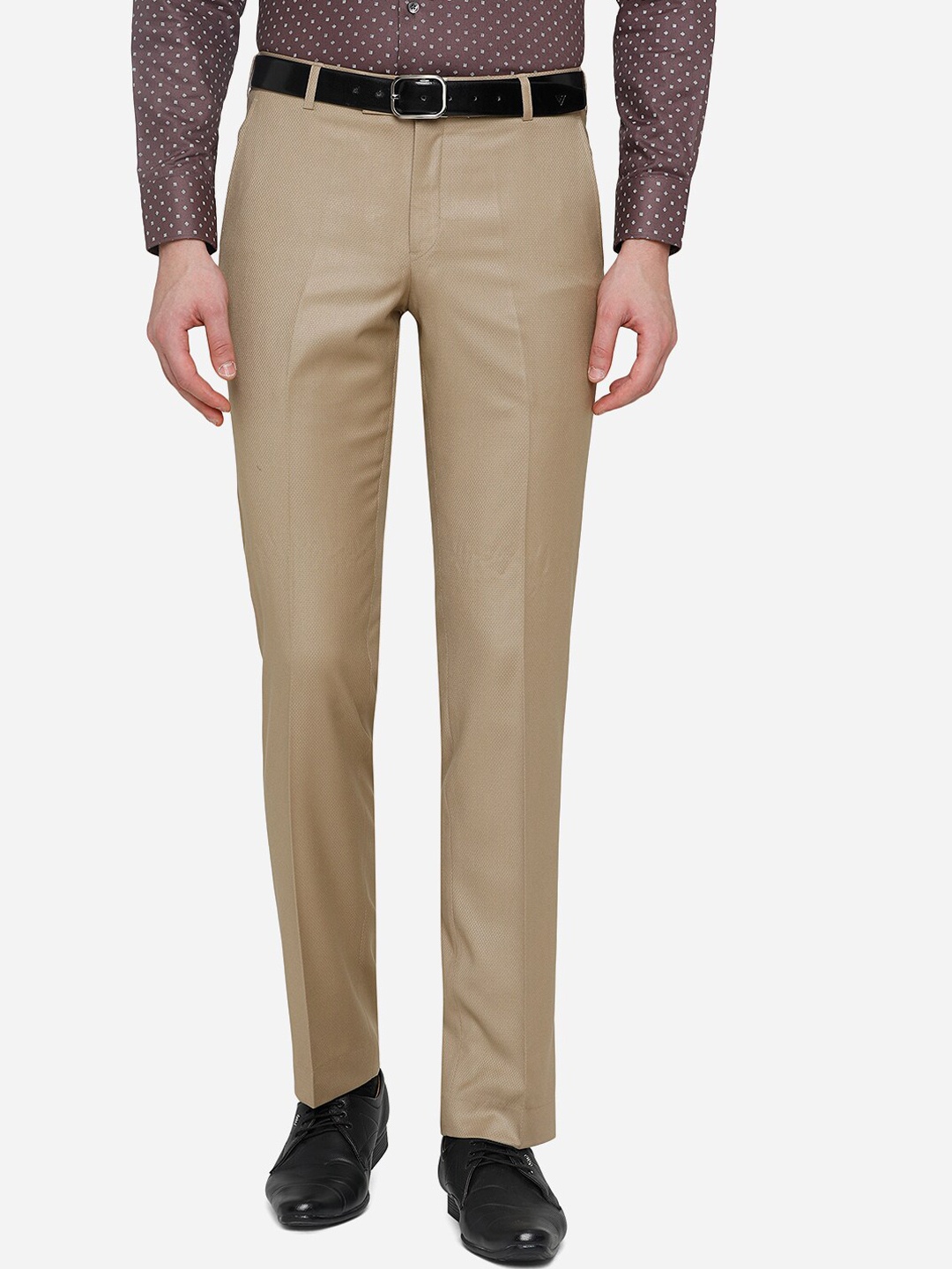 

METAL Men Khaki Slim Fit Trousers