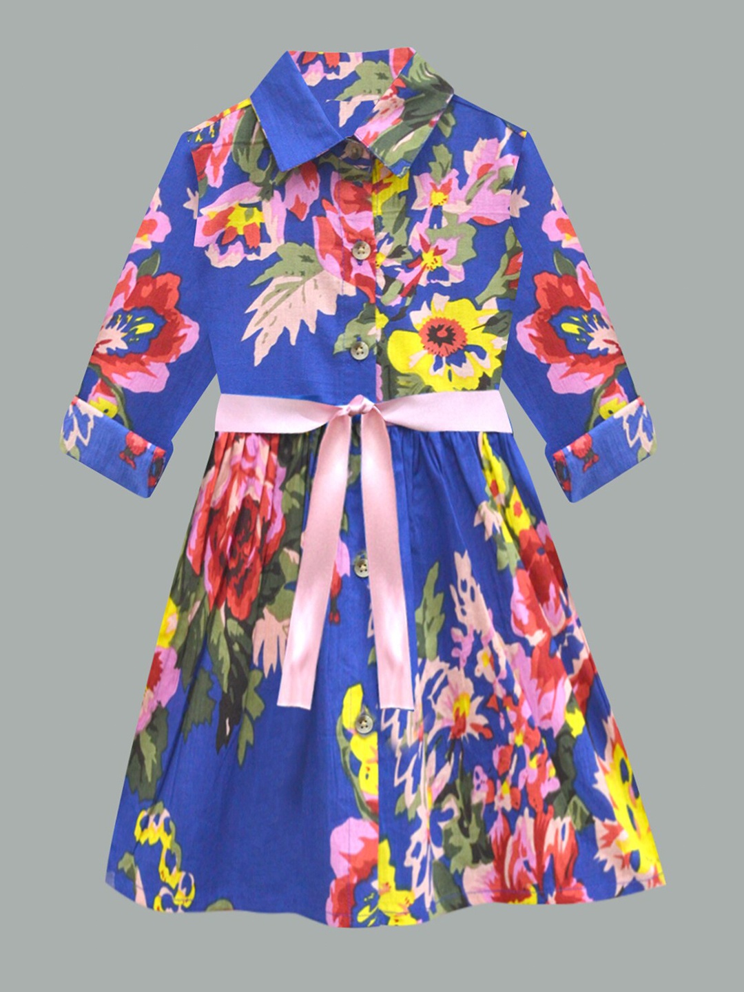 

A T U N Blue Floral Dress
