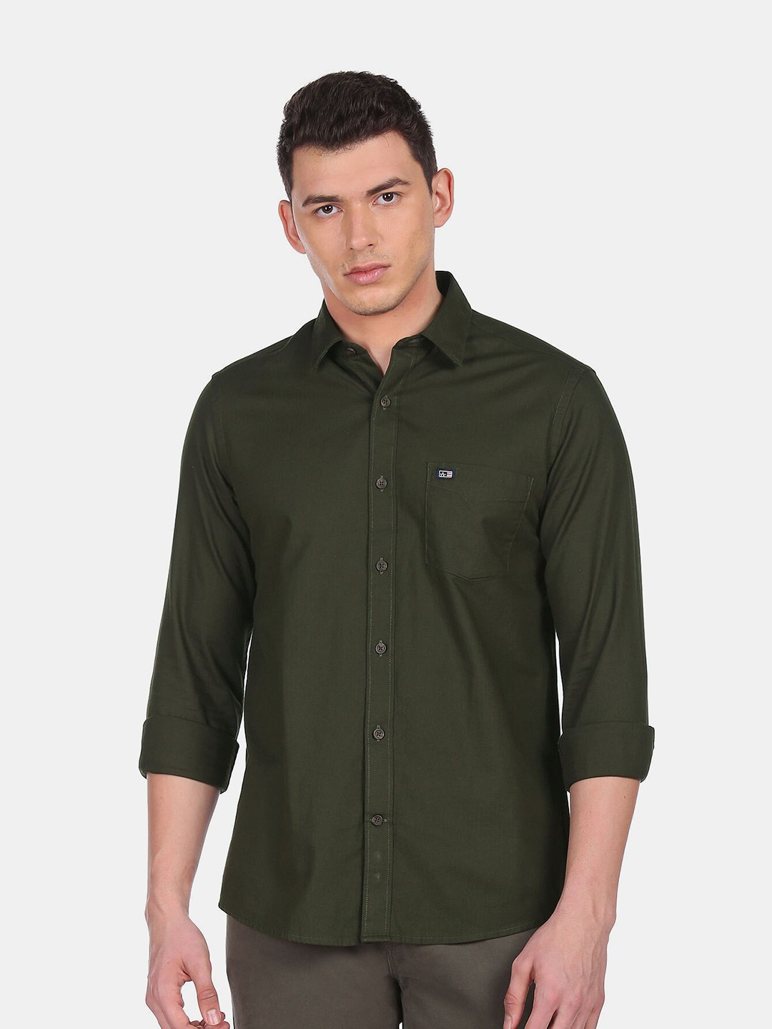 

Arrow Sport Men Green Slim Fit Casual Shirt