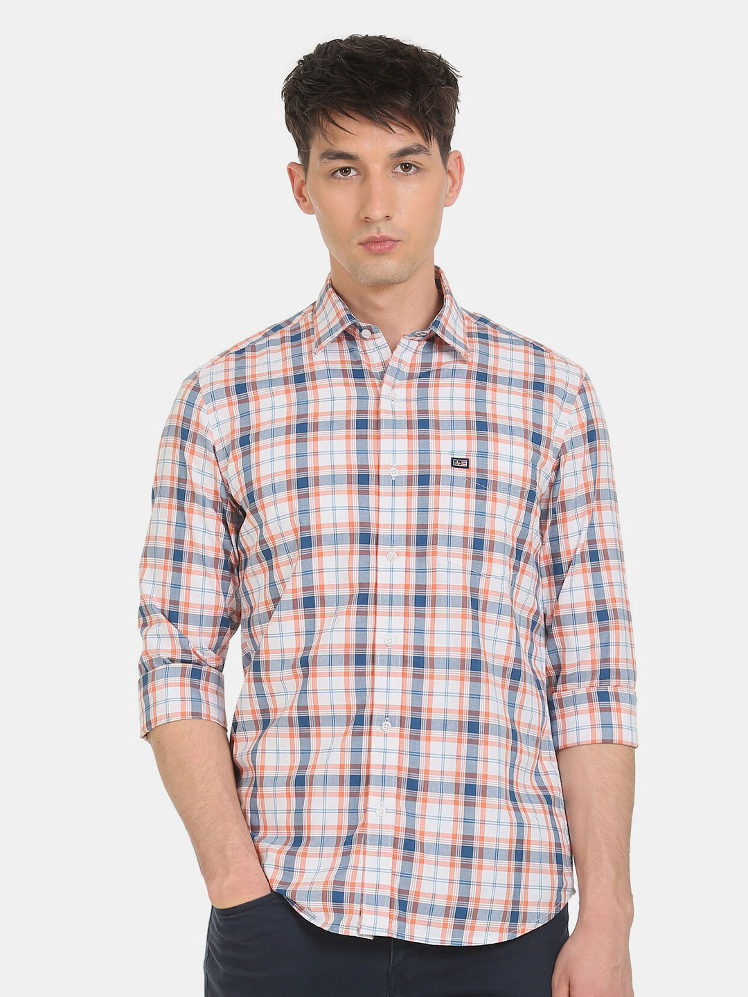 

Arrow Sport Men Multicoloured Slim Fit Tartan Checks Checked Casual Shirt, Multi