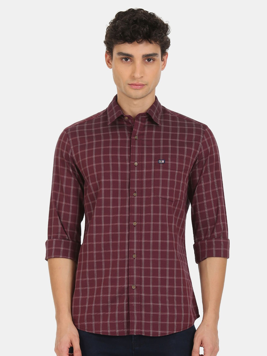 

Arrow Sport Men Red Tartan Checks Checked Casual Shirt