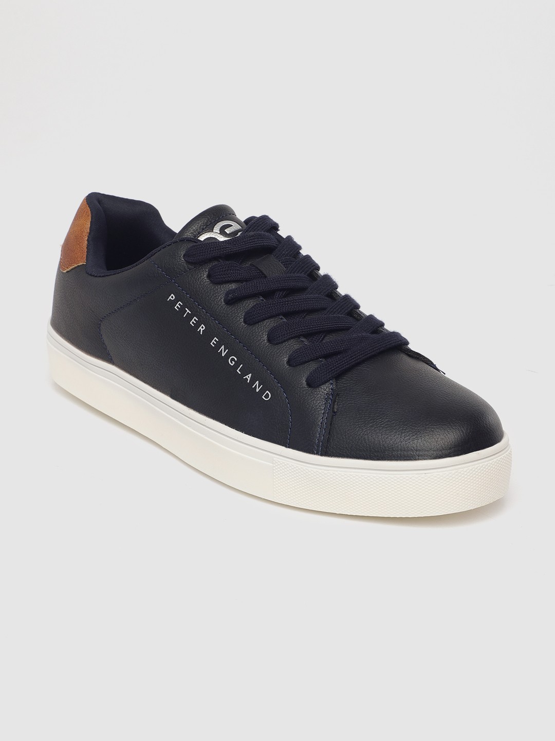 

Peter England Men Navy Blue Solid Regular Sneakers