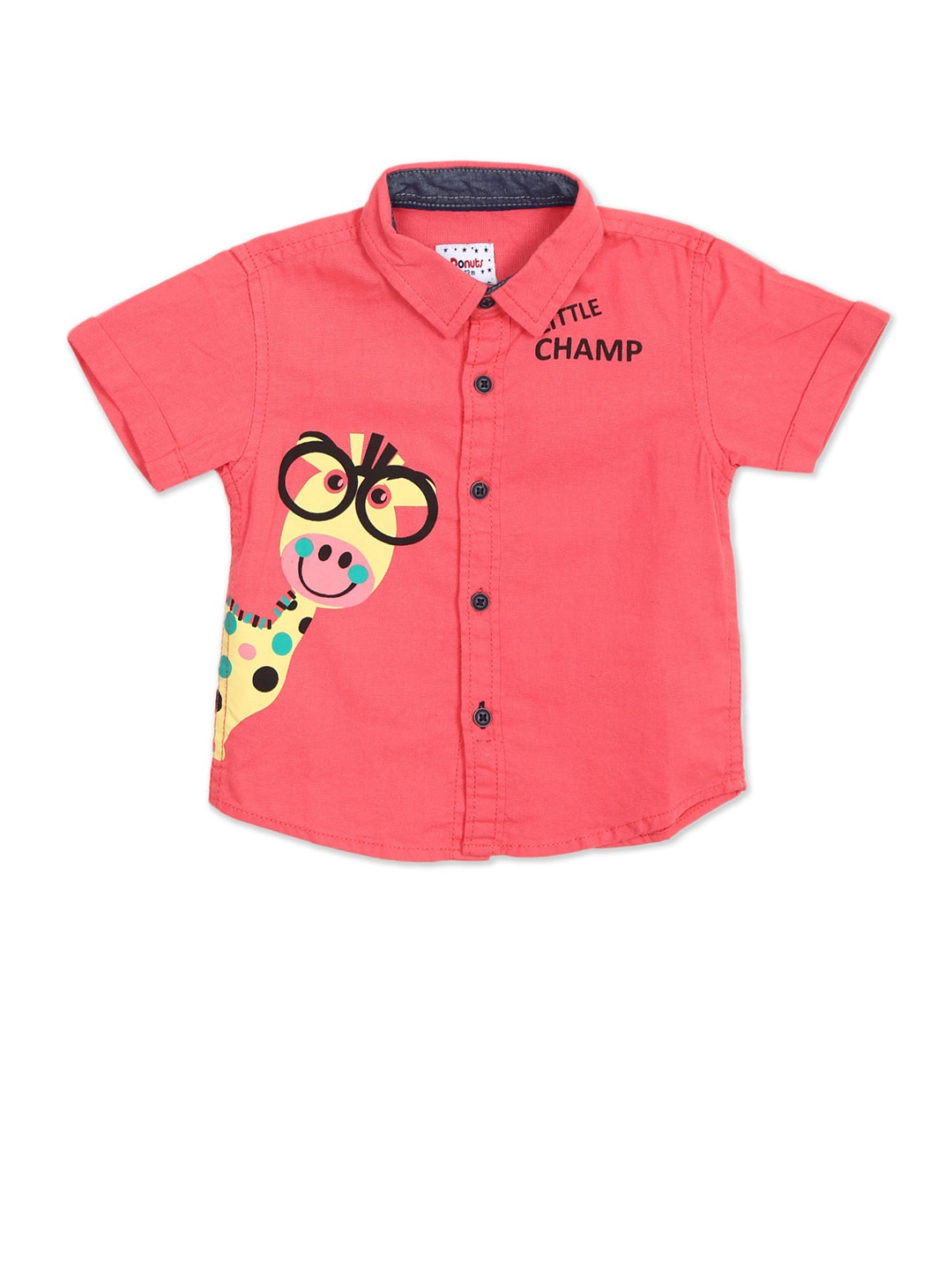 

Donuts Boys Pink Casual Shirt