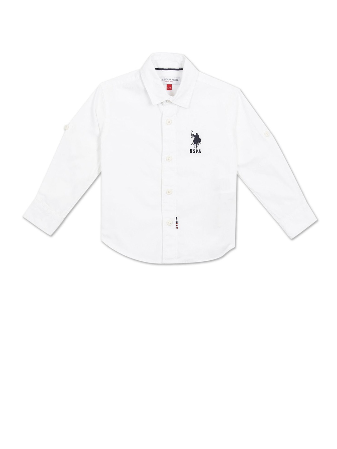 

U S Polo Assn Boys White Casual Shirt