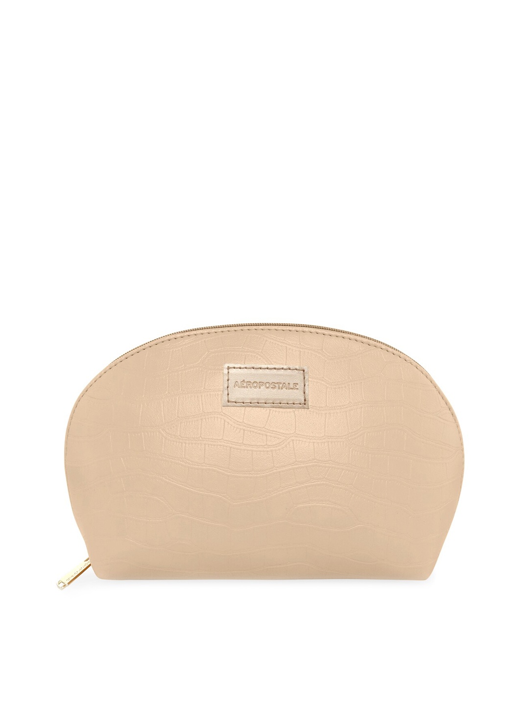

Aeropostale Beige PU Bowling Sling Bag with Bow Detail
