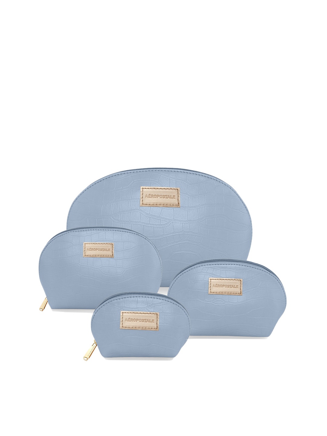 

Aeropostale Blue PU Structured Sling Bag with Bow Detail