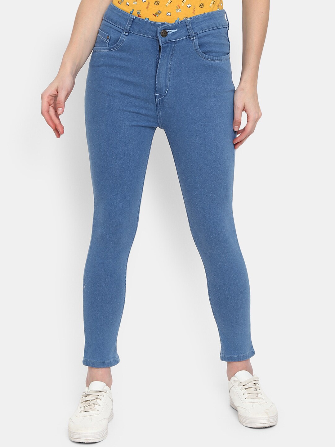 

V-Mart Women Blue Solid Denim Jeggings
