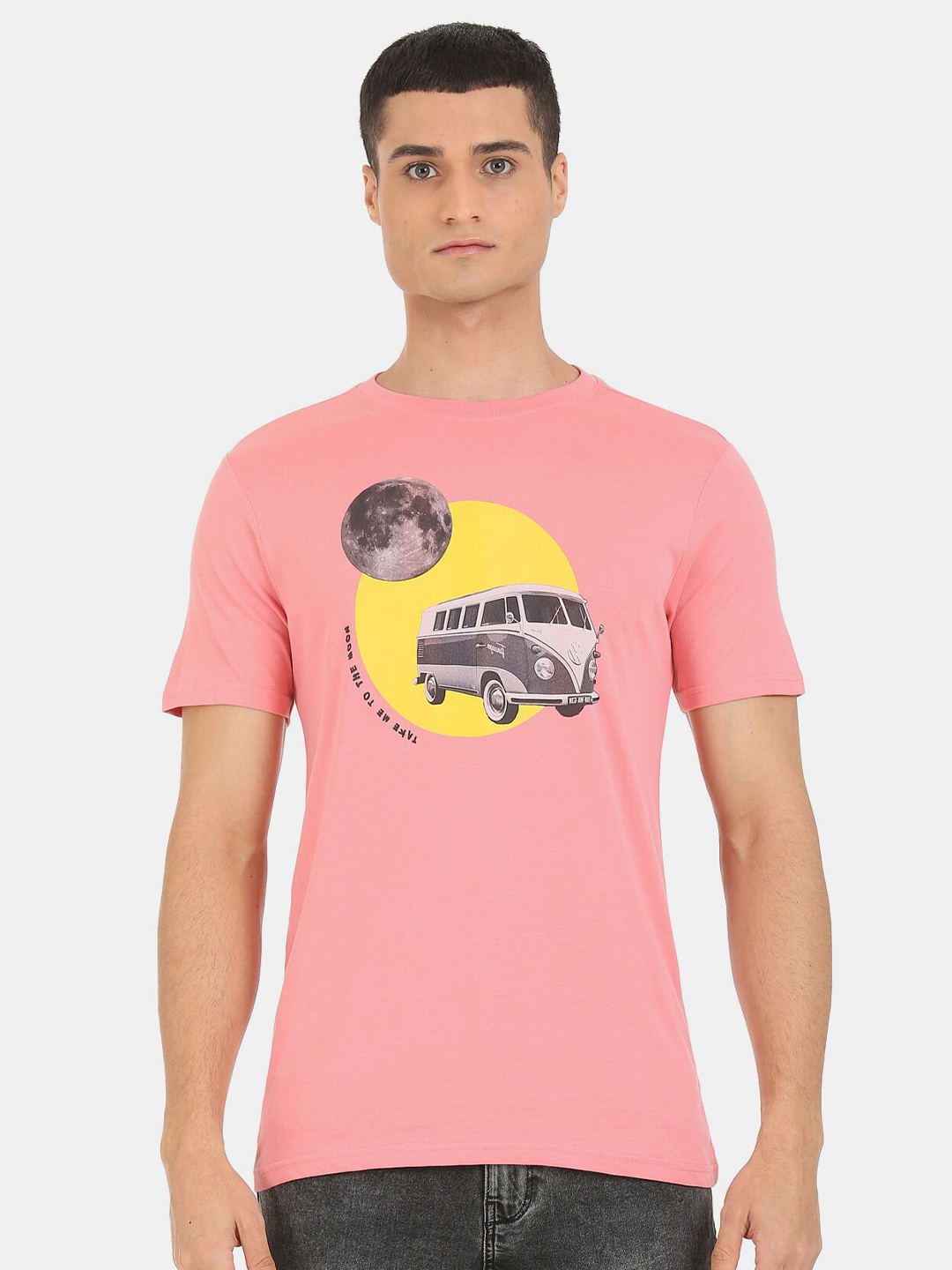 

Colt Men Pink Printed T-shirt