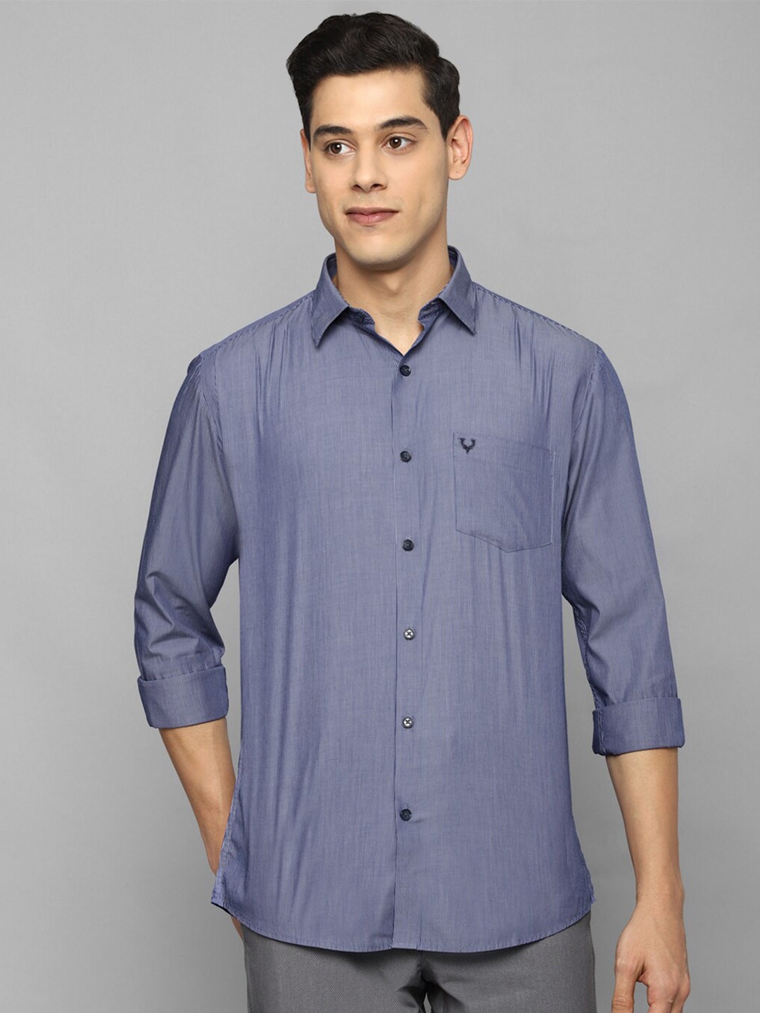 

Allen Solly Men Blue Slim Fit Casual Shirt