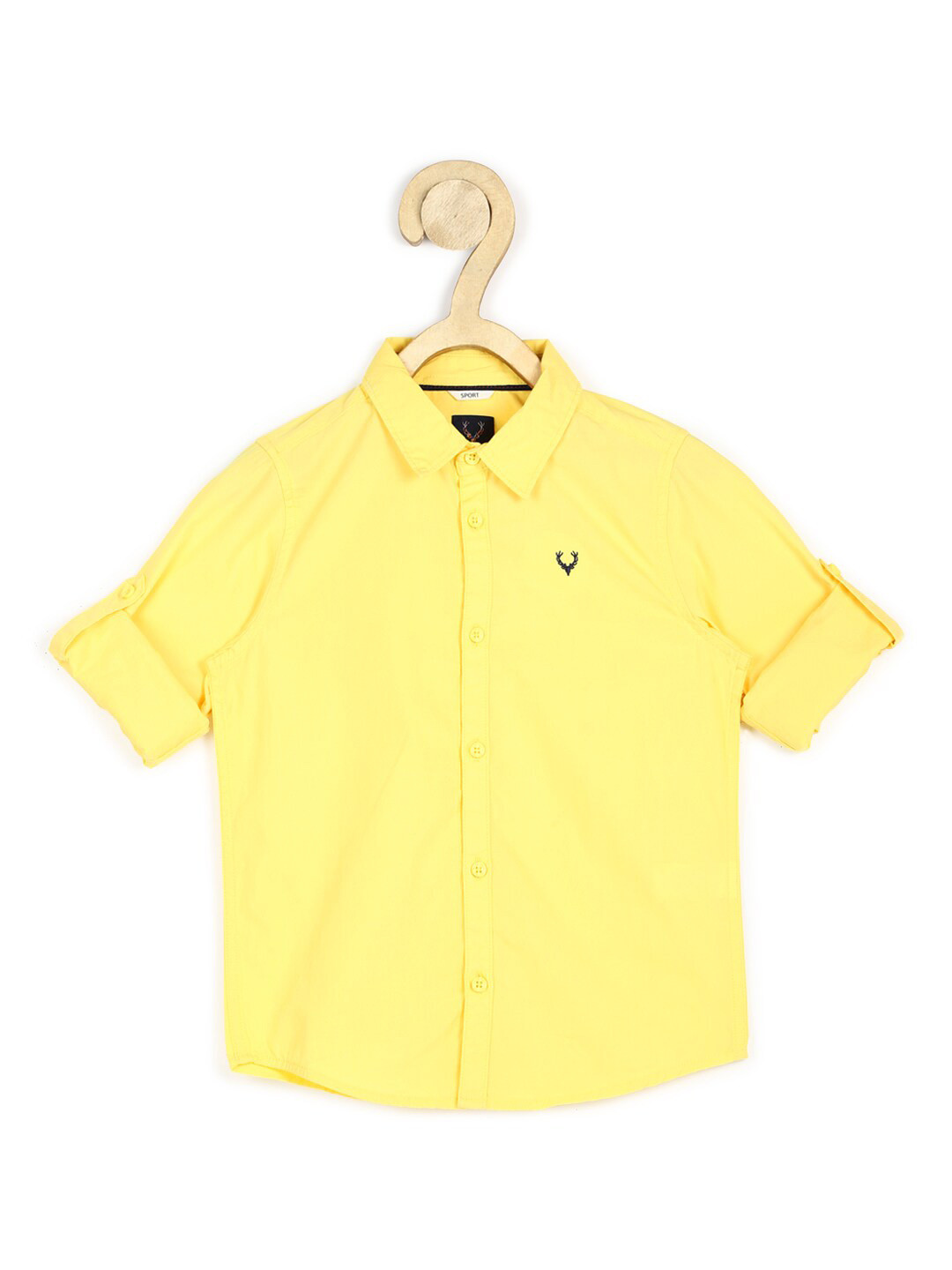 

Allen Solly Junior Boys Yellow Slim Fit Casual Shirt