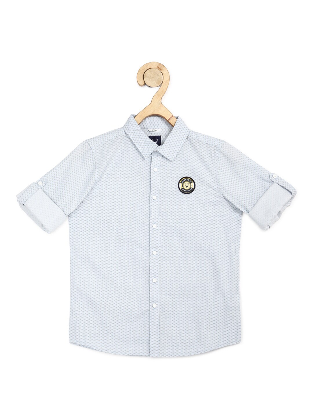 

Allen Solly Junior Boys Blue Slim Fit Printed Casual Shirt