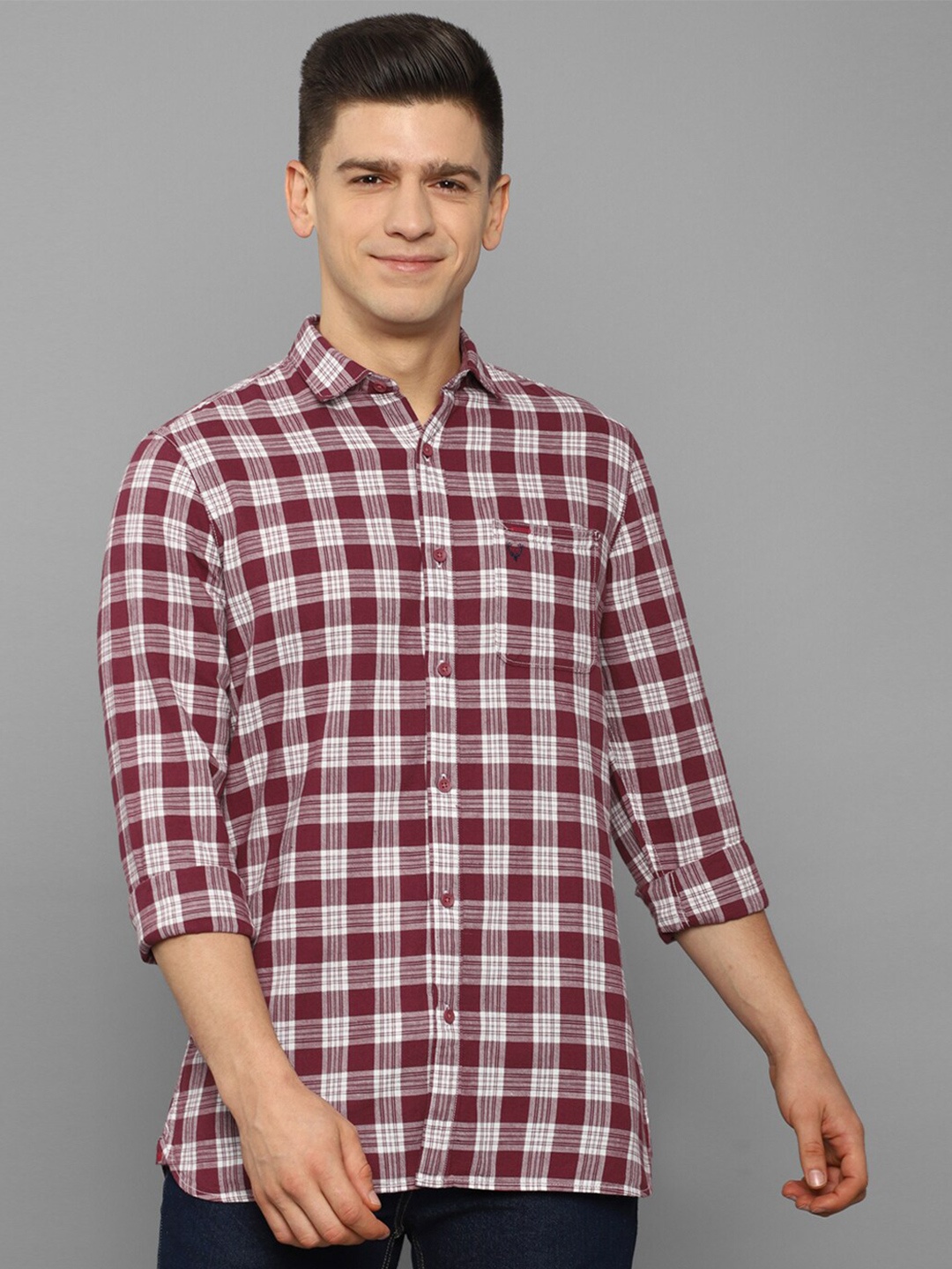 

Allen Solly Sport Men Multicoloured Tartan Checks Checked Casual Shirt, Multi