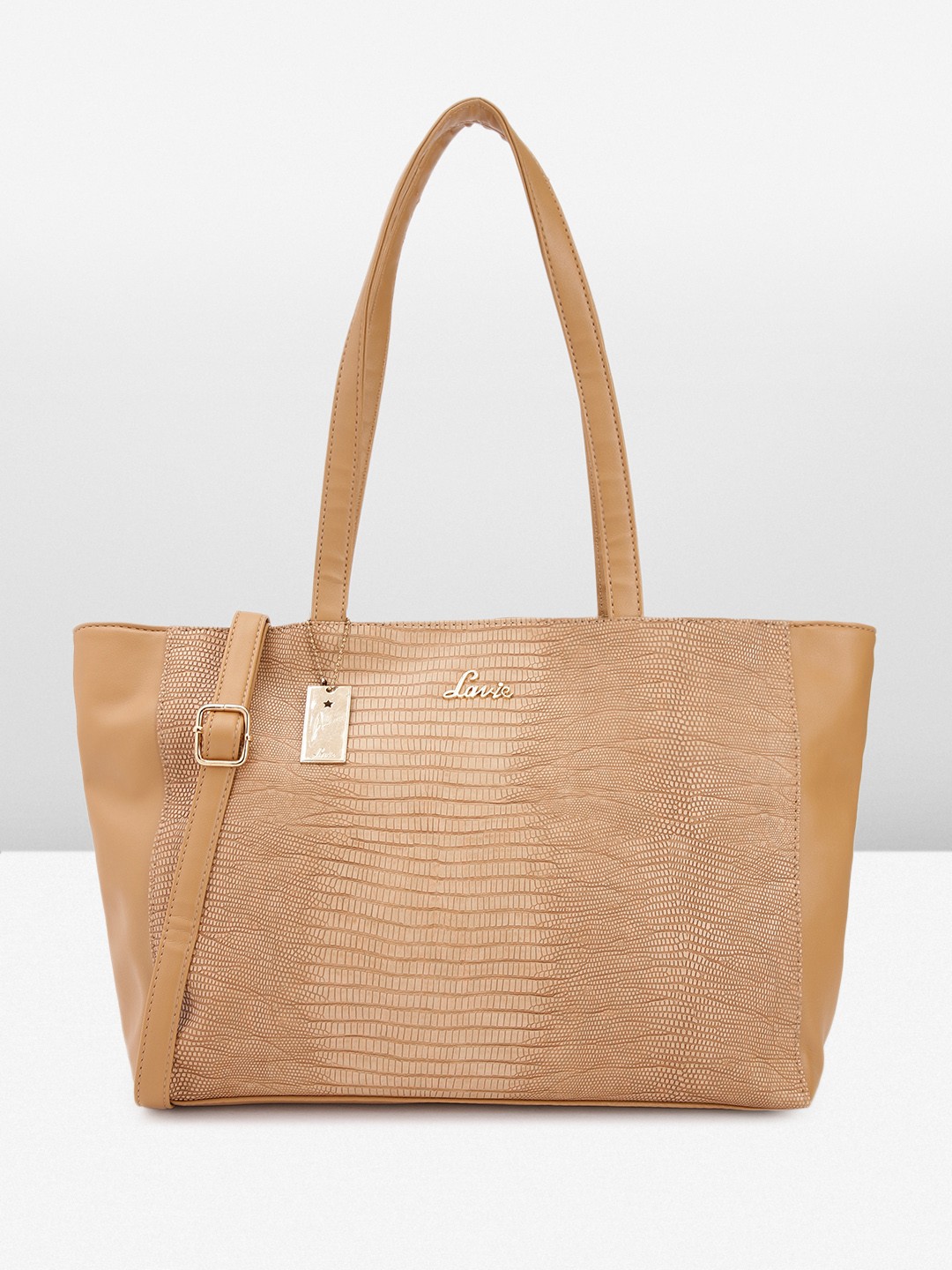 

Lavie Animal Textured Shoulder Bag, Beige