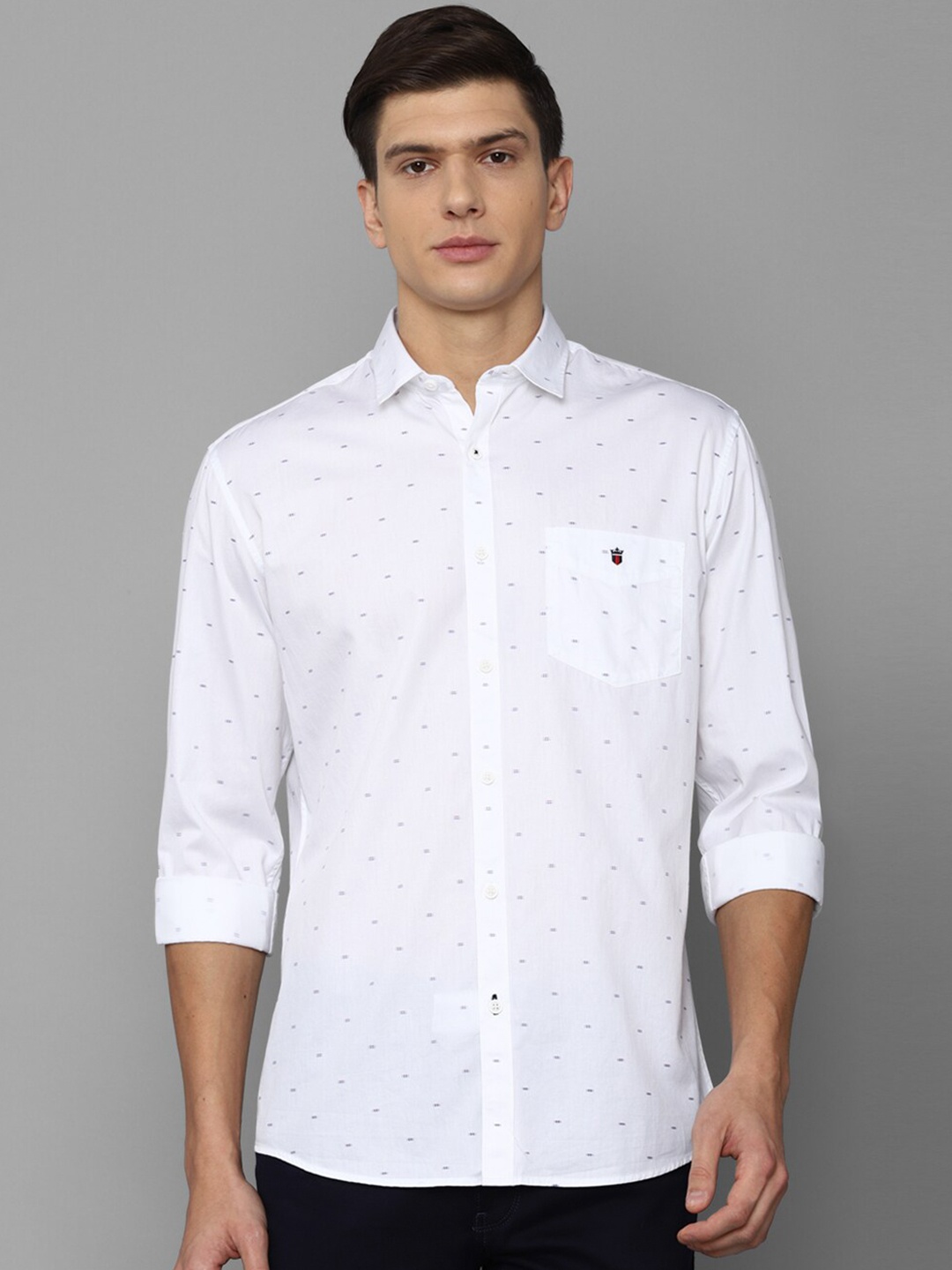 

Louis Philippe Sport Men White Slim Fit Printed Casual Shirt