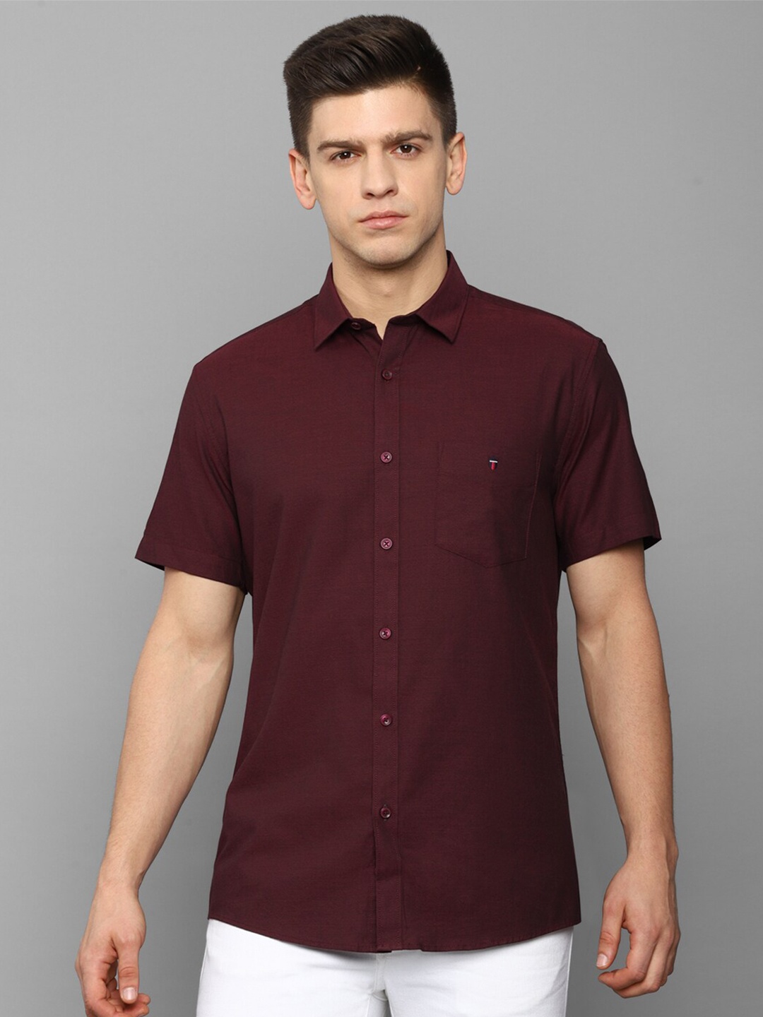 

Louis Philippe Sport Men Maroon Slim Fit Casual Shirt
