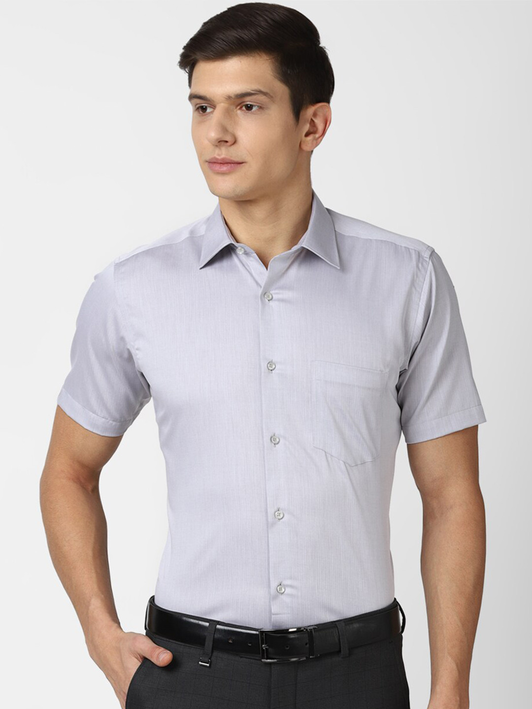 

Van Heusen Men Grey Formal Shirt