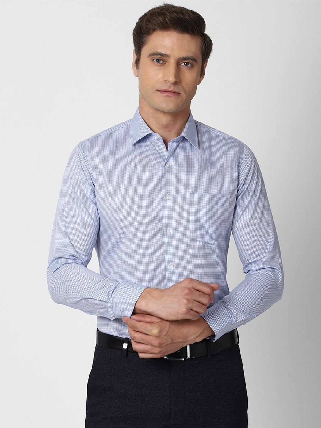 

Van Heusen Men Blue Slim Fit Formal Shirt