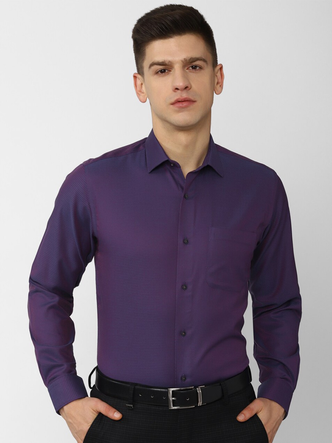 

Van Heusen Men Purple Formal Shirt
