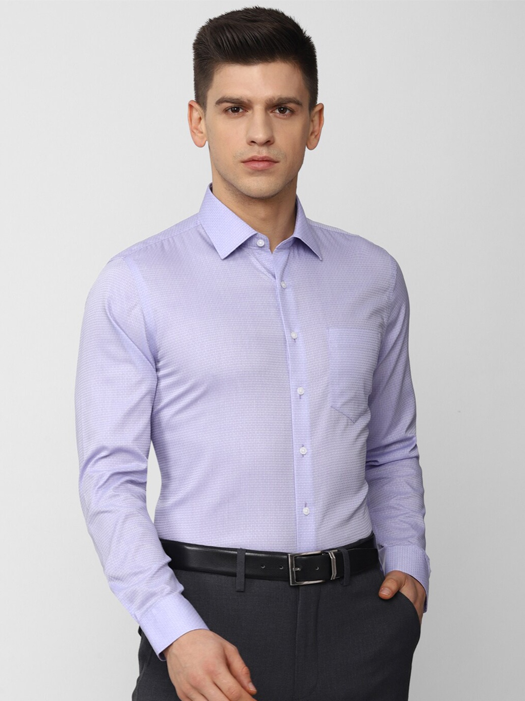 

Van Heusen Men Purple Slim Fit Formal Shirt