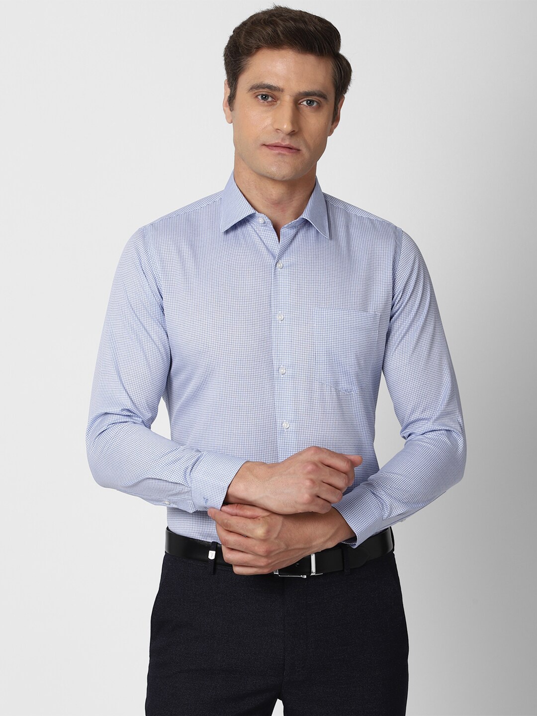 

Van Heusen Men Blue Slim Fit Formal Shirt