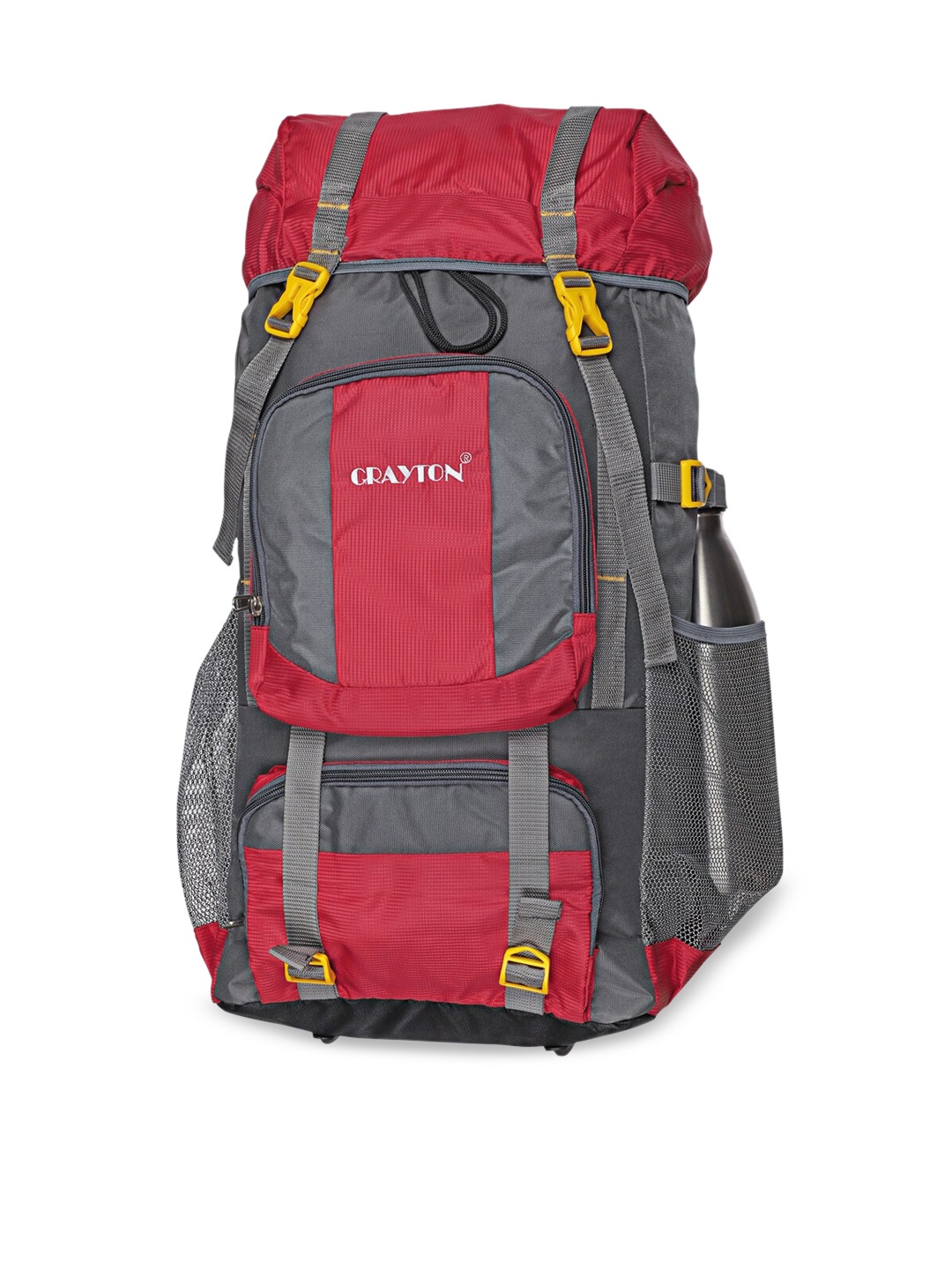 

CRAYTON Red & Grey Trekking Travel Rucksack Bag