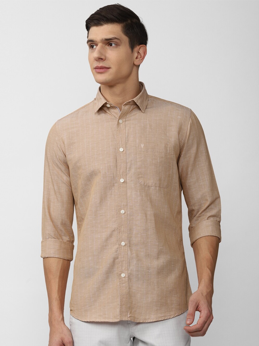 

Van Heusen Sport Men Khaki Slim Fit Casual Shirt