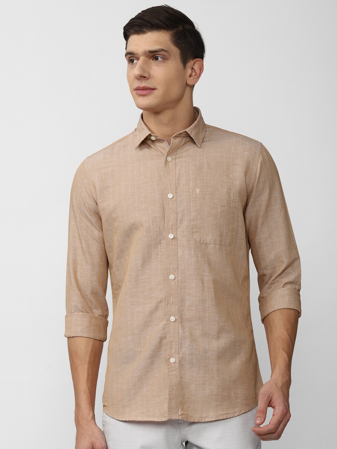 

Van Heusen Sport Men Khaki Slim Fit Casual Shirt