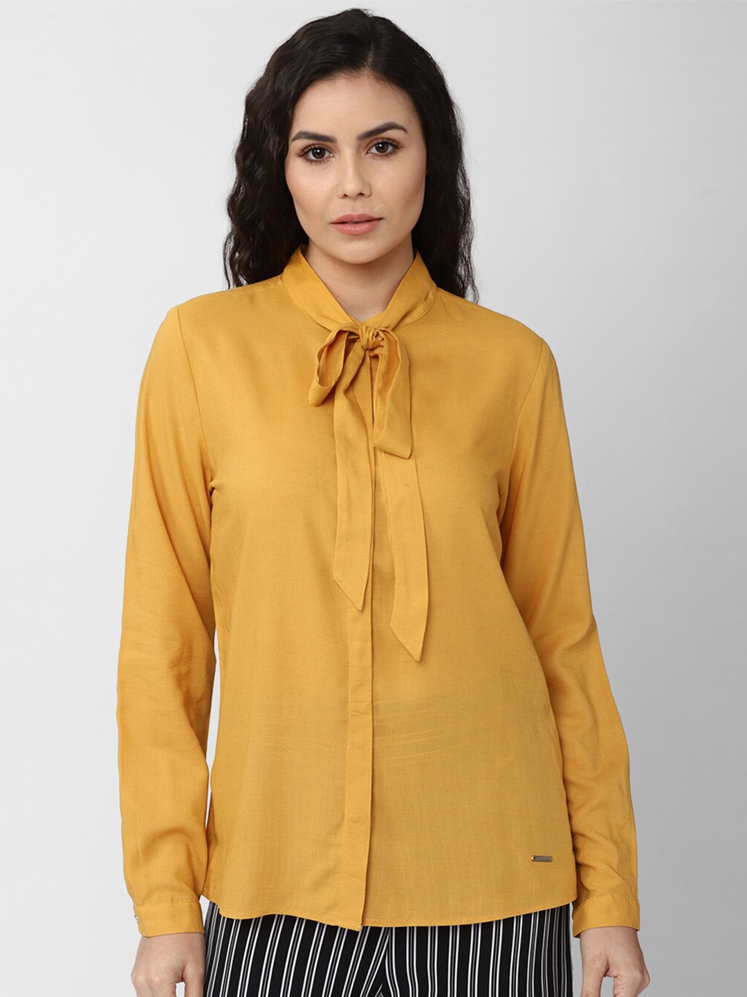 

Van Heusen Woman Women Yellow Casual Shirt