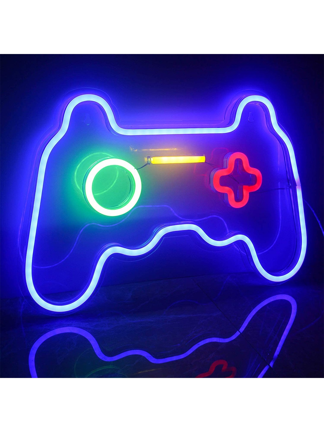 

XERGY Blue & Red Game Controller Neon Hanging LED Night Light Powered by USB Wire
