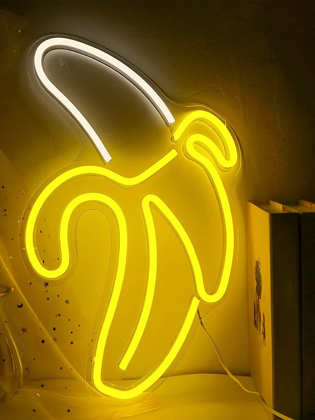 

XERGY White & Yellow Banana Shaped LED Neon Wall Lamp