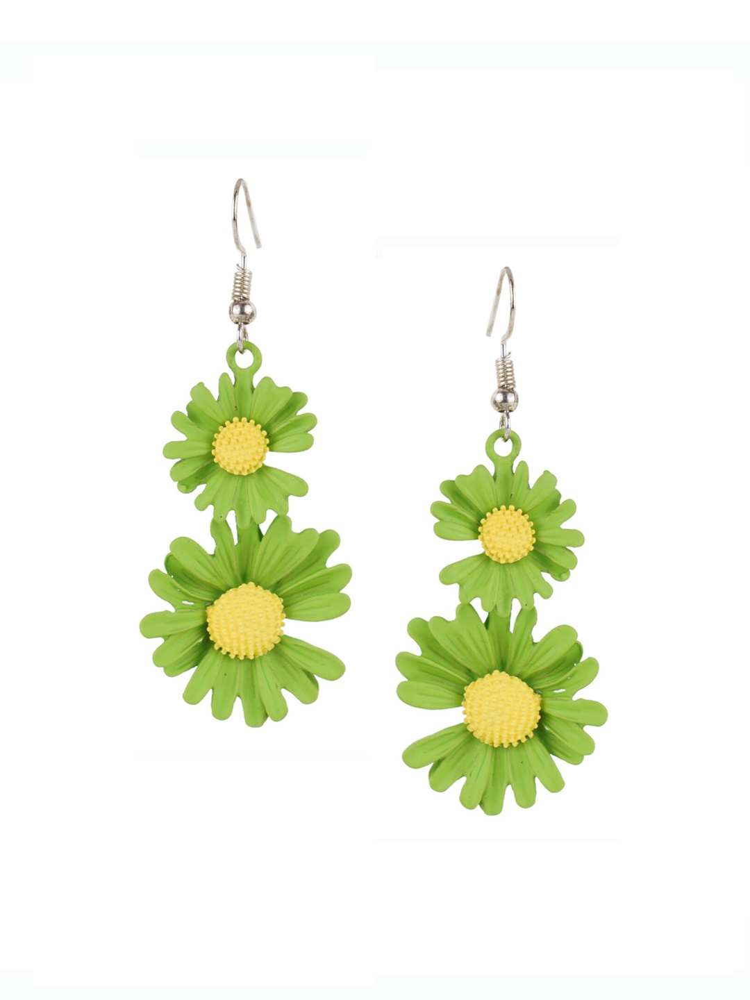 

MIZORRI Green Contemporary Drop Earrings