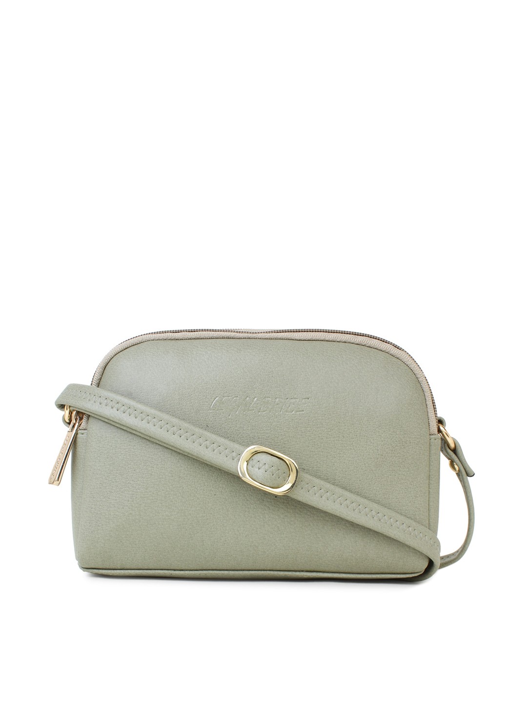 

LEGAL BRIBE Green PU Structured Sling Bag
