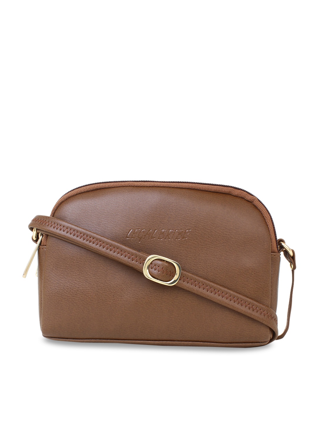 

LEGAL BRIBE Brown PU Structured Sling Bag