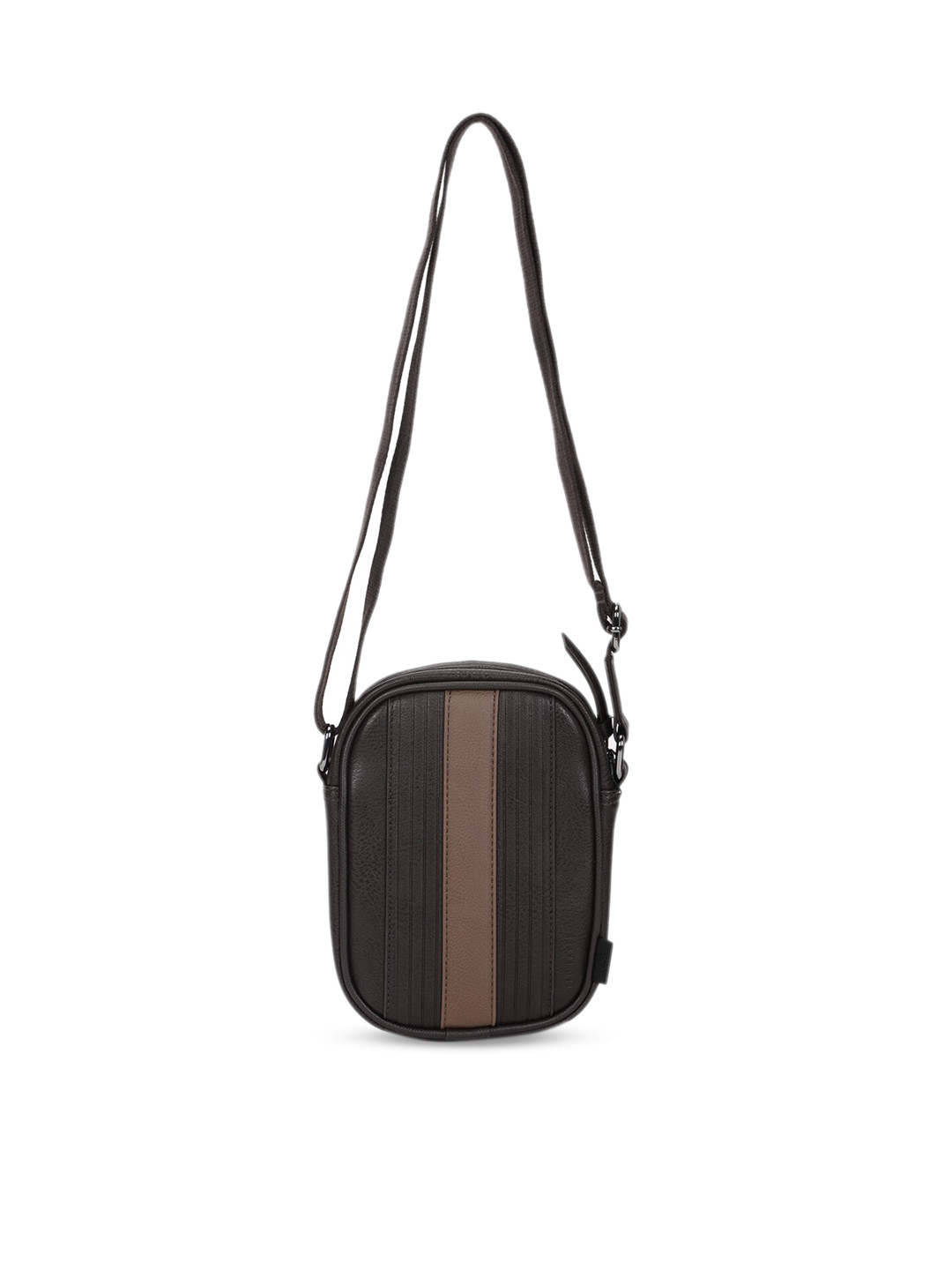 

Ted Baker Brown Leather Structured Sling Bag