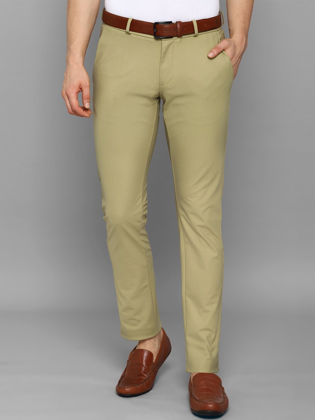 

Allen Solly Men Khaki Slim Fit Trousers