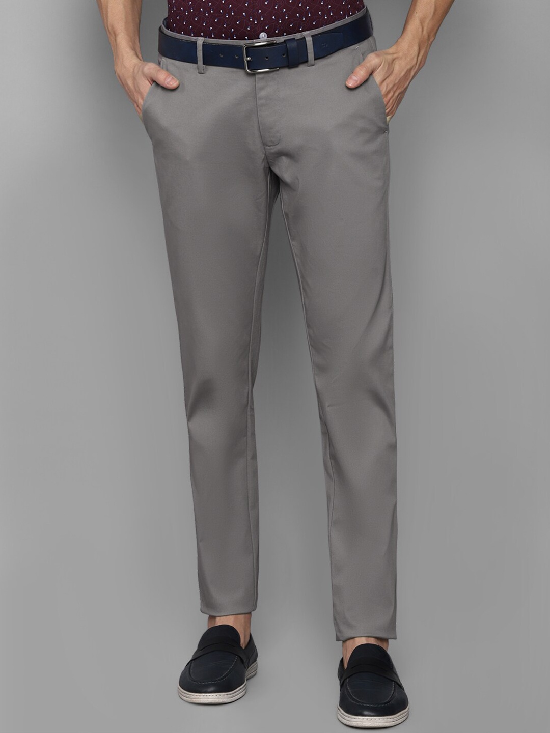 

Allen Solly Men Grey Slim Fit Chinos Trousers