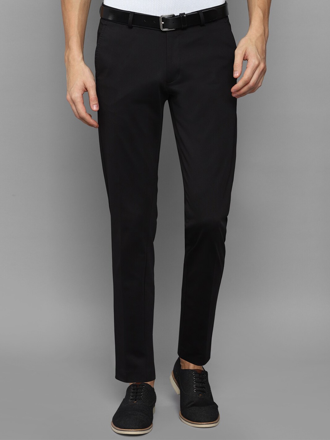 

Allen Solly Men Black Slim Fit Trousers