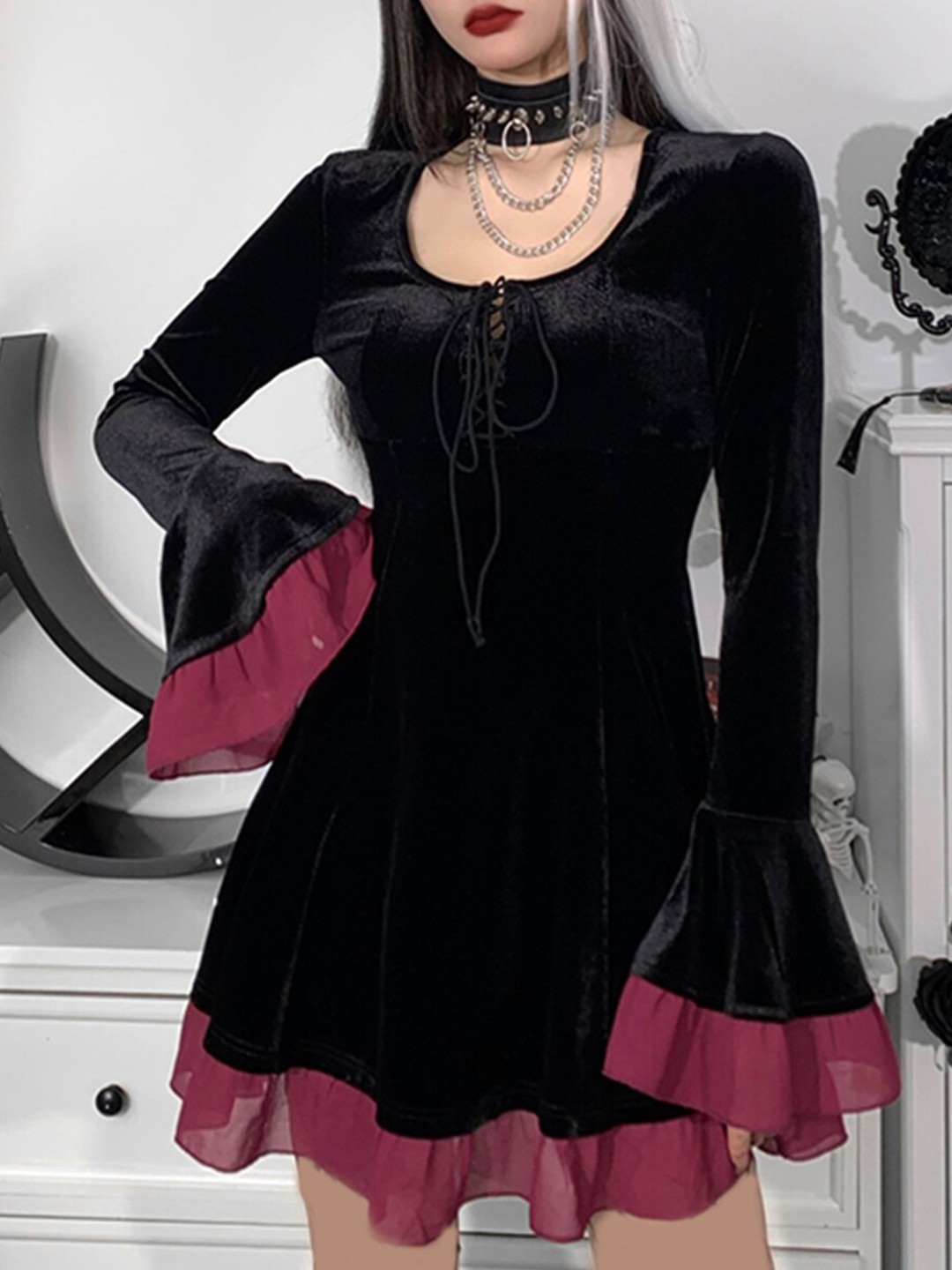 

URBANIC Pink A-Line Dress