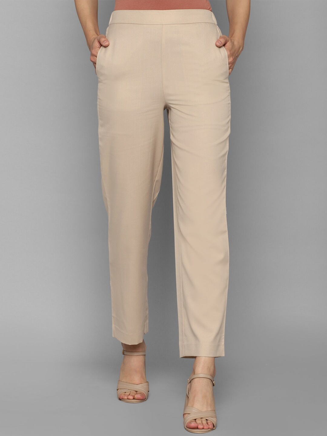 

Allen Solly Woman Women Khaki Trousers