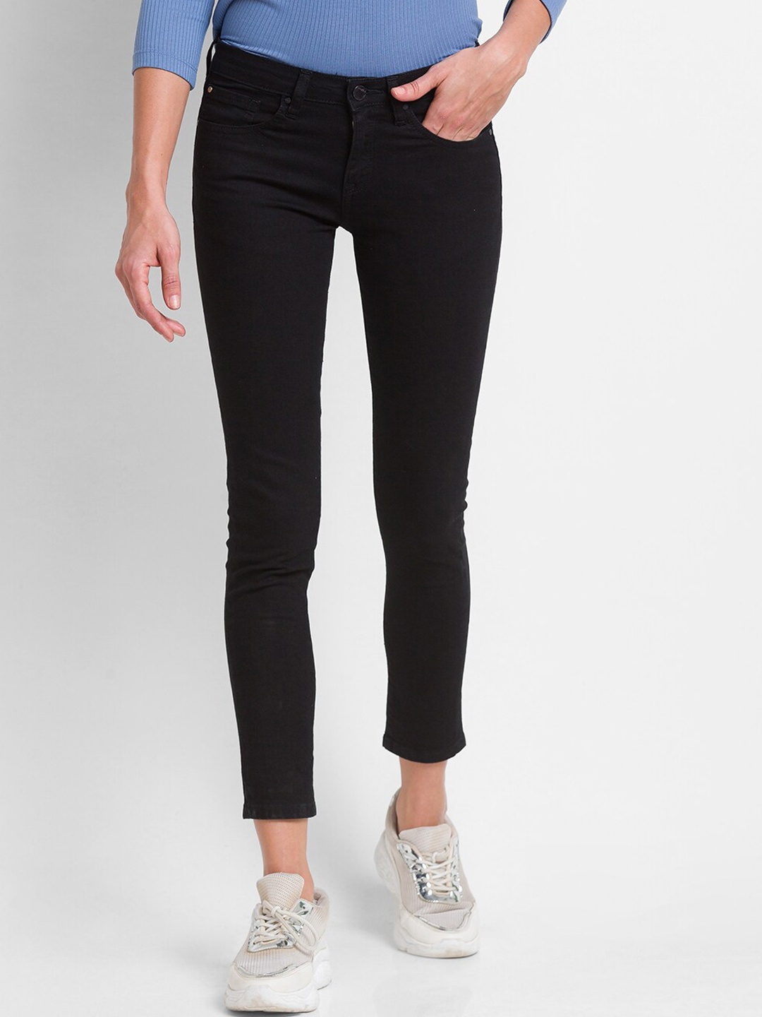 

SPYKAR Women Black Alicia Super Skinny Fit Jeans