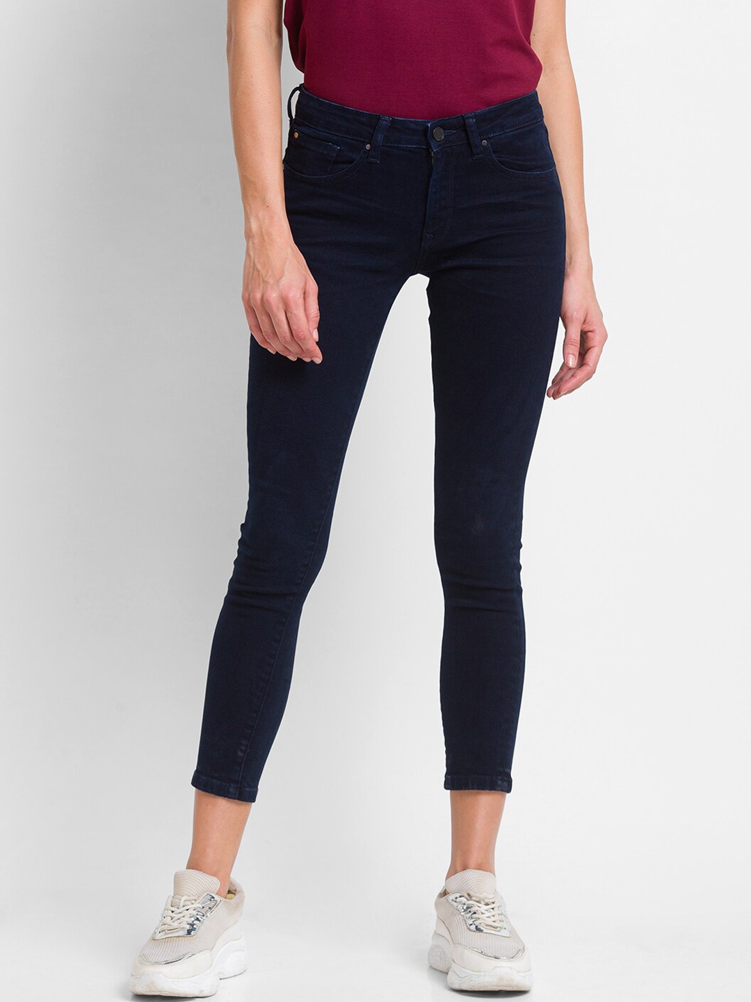 

SPYKAR Women Blue Alicia Super Skinny Fit Jeans