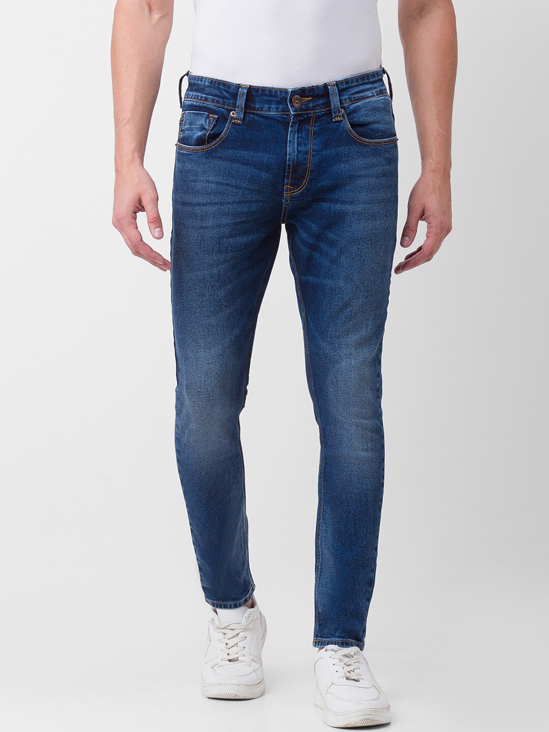 

SPYKAR Men Blue Kano Slim Fit Light Fade Jeans