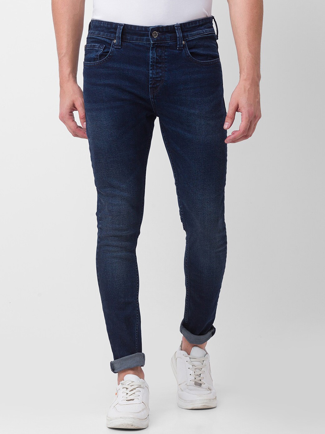 

SPYKAR Men Blue Kano Slim Fit Light Fade Jeans